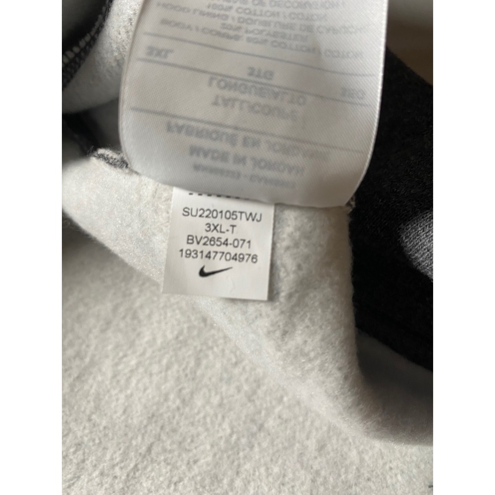 Nike Sportswear Club Fleece Hoodie Mens 3XLT Gray Pullover BV2654-071 Tall - Picture 5 of 7